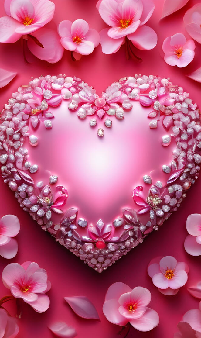 a pink flower with a pink center