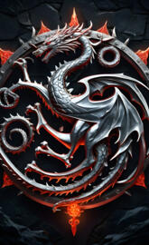 GOT - House Targaryen (Silver)