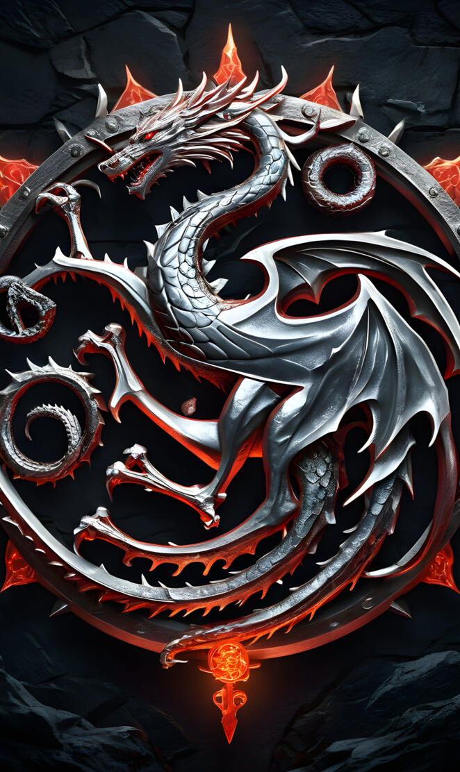 GOT - House Targaryen (Silver)