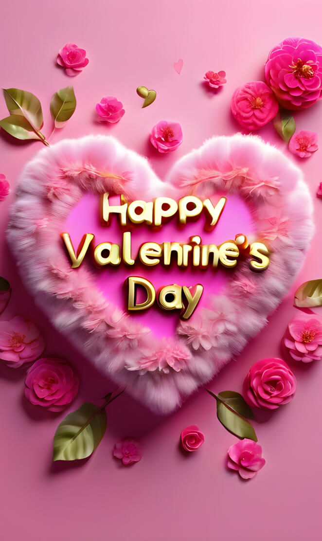 a pink flower with text