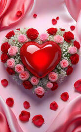 a cake with roses on it