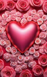 a large group of pink roses