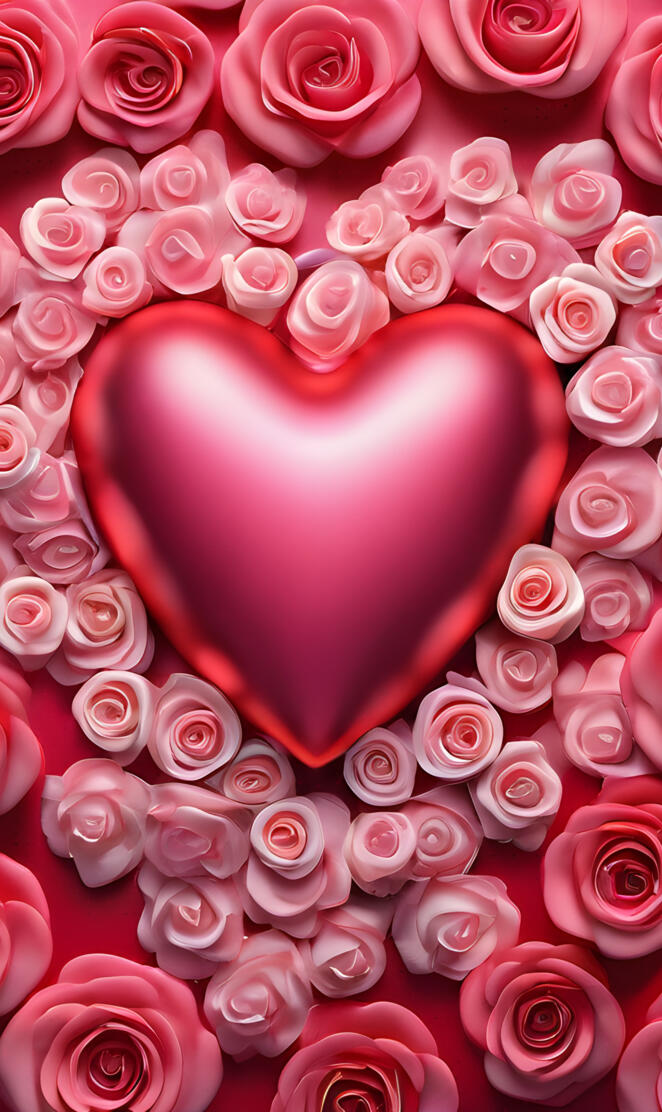 a large group of pink roses