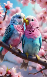 Parakeet Love