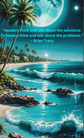 Moonlit Beach 5 - Motivational Quote