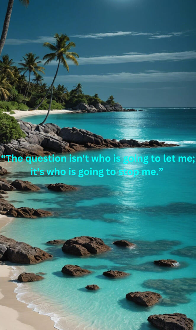 Moonlit Lagoon Beach Motivational Quotes 1