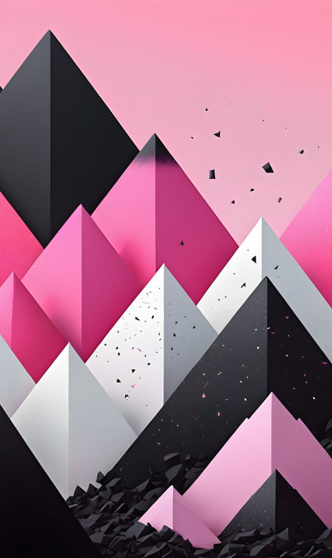 shapes, fragments, gradient