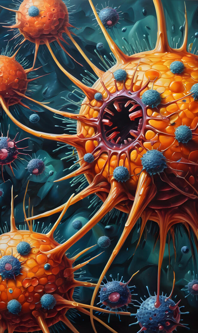 a group of orange flowers