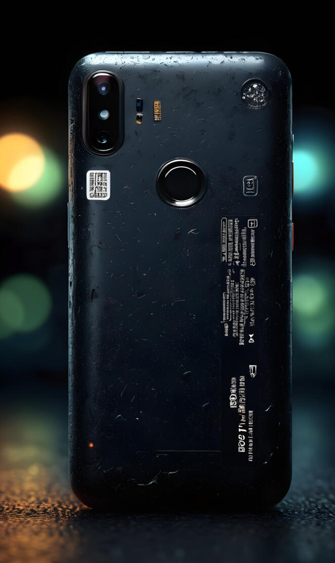 a black rectangular object with a black screen