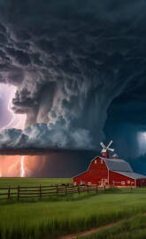 Super Cell Storm In Kansas