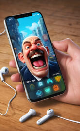 a hand holding a cell phone