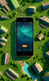 a cell phone on a table