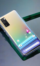 a cell phone on a table