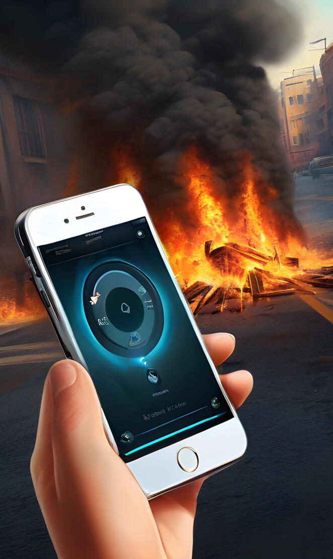 a hand holding a cell phone