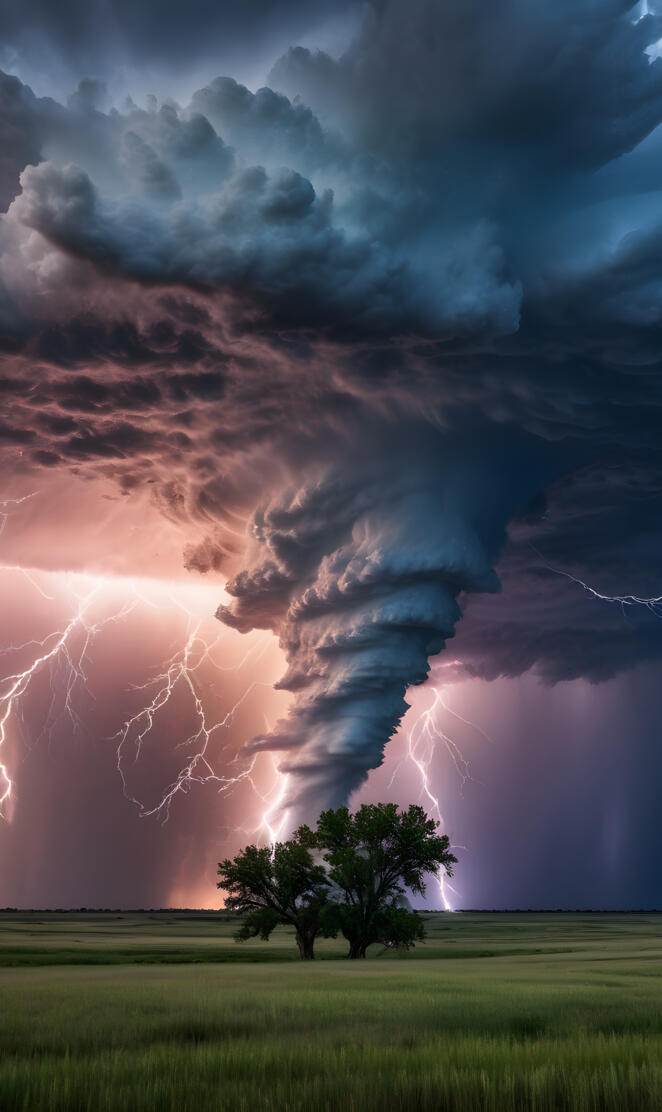 Tornado on The Plais of Kansas