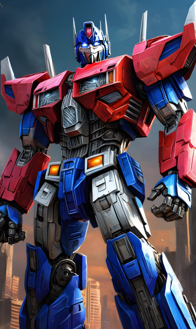 I am Optimus prime leader of the auto bots