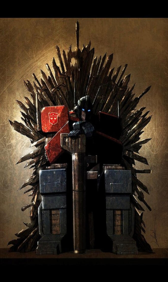 optimus iron throne