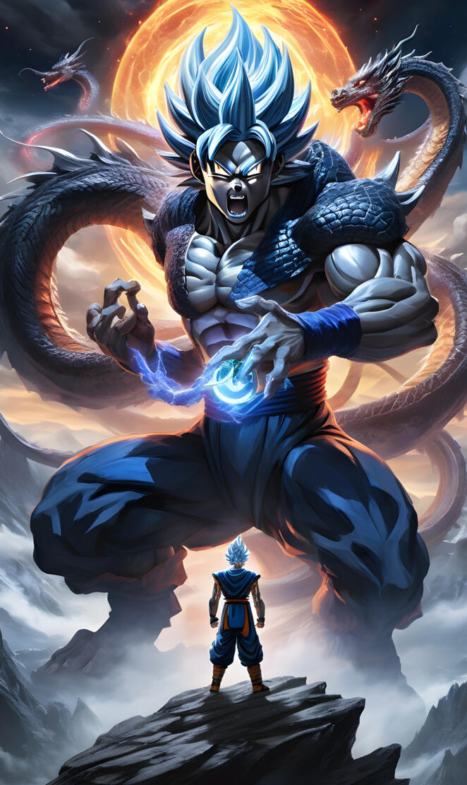 transformation Goku shenron