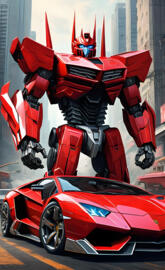 Red Lamborghini Transformers Sideswipe Transformers Autobots