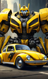 Yellow Volkswagen Beetle Transformers Bumblebee Transformers Autobots