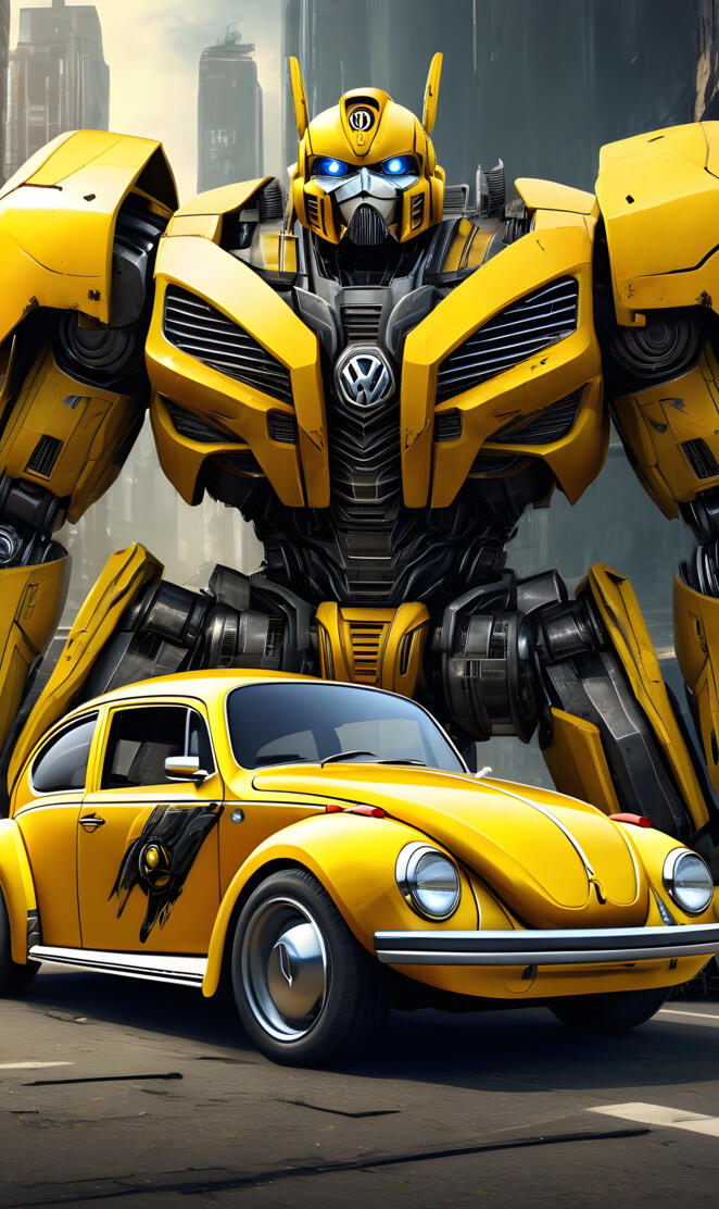 Yellow Volkswagen Beetle Transformers Bumblebee Transformers Autobots