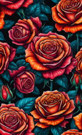 3D sequence roses 🌹