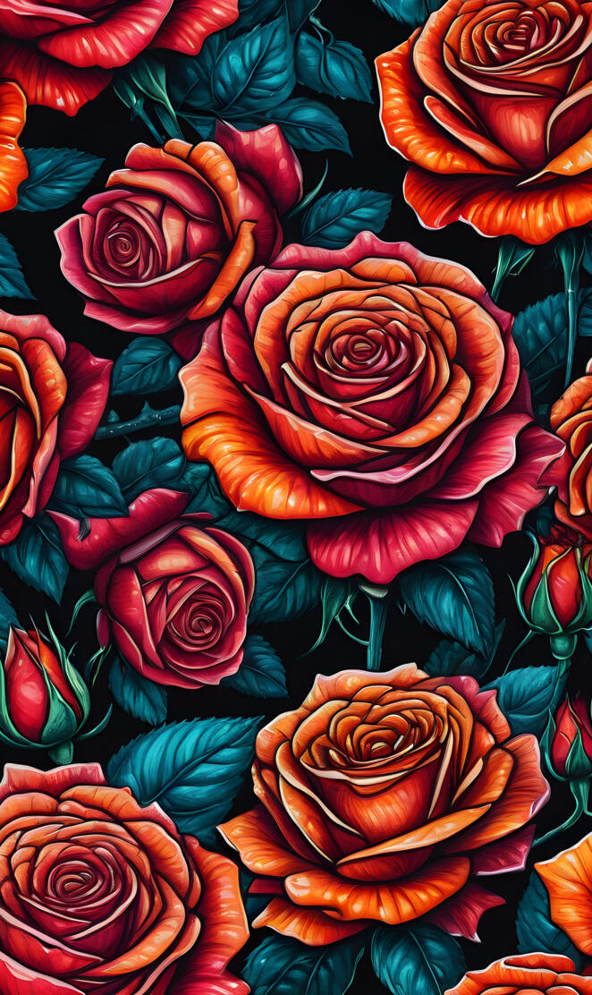 3D sequence roses 🌹