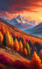 fall in the mountains