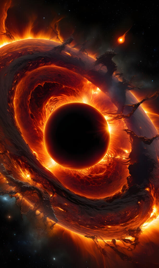 A Star Is Now One With The Singularity