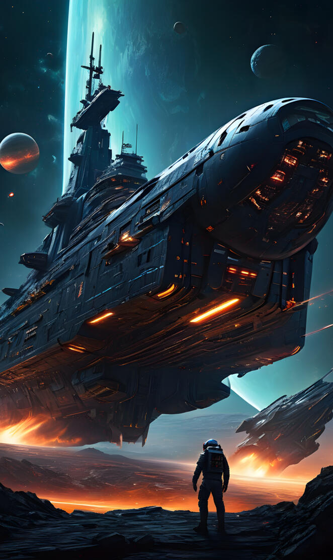 All mighty space battlecruiser