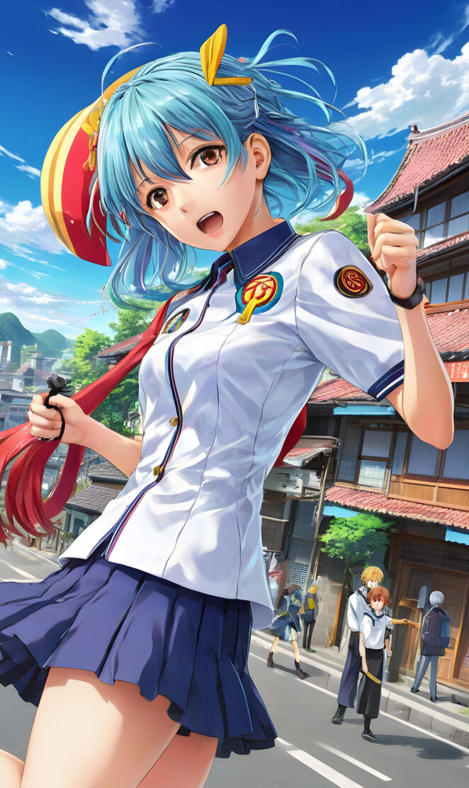 A (litlle)anime girl în contract Village.