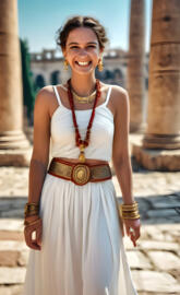 Roman Empire-a woman in a dress