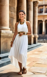 Roman Empire-a woman in a white dress