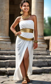 Roman Empire-a woman in a white dress