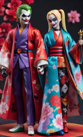 samurai joker and harley