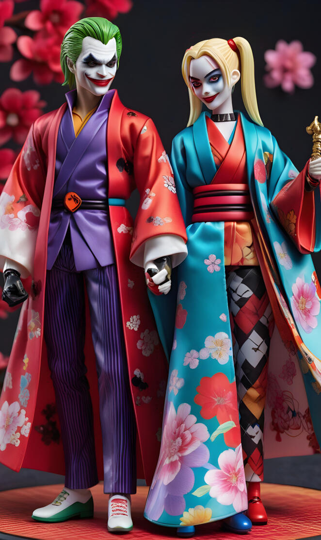 samurai joker and harley