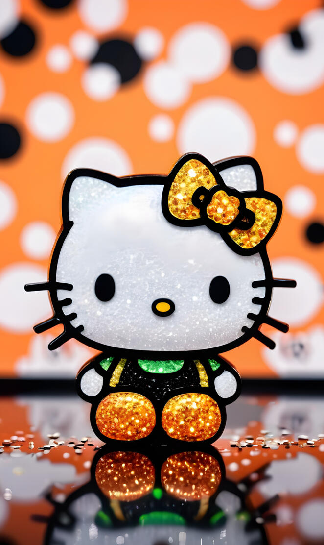 a toy figure with a black and yellow face