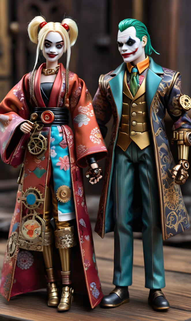 steampunk joker and harley