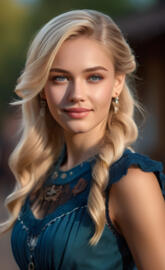 Wild West-a woman with blonde hair