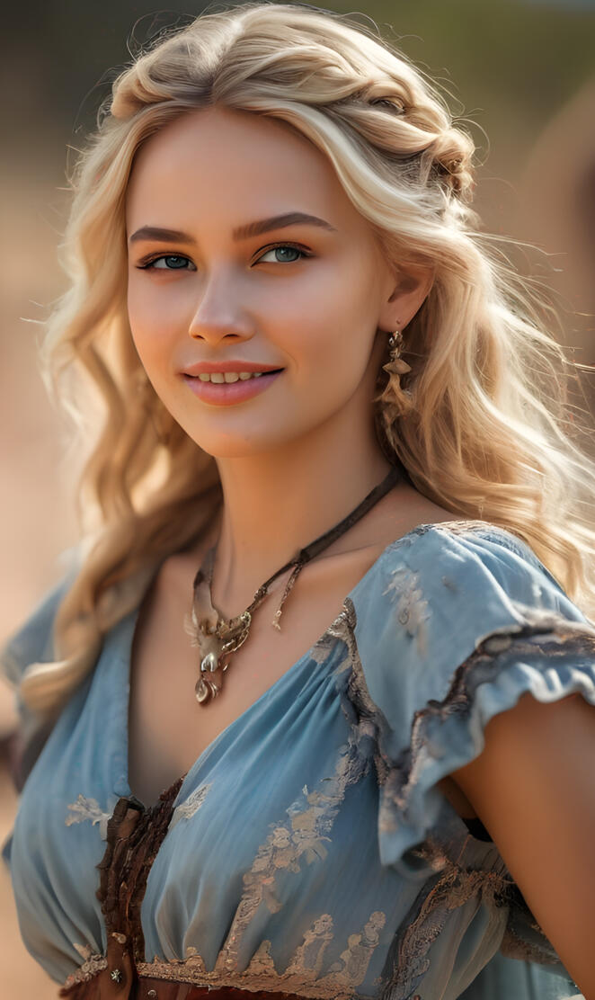 Wild West-a woman with blonde hair