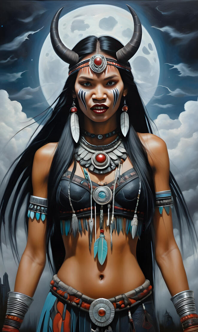 Vampire Demon, Pocahontas, Halloween