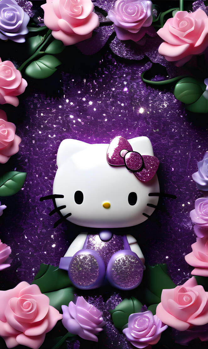 hello Kitty, lilac