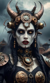vampire demon queen/steampunk