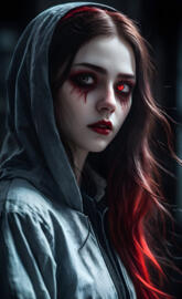 a person with red hair