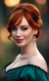 Wild West-a woman with red hair (Christina Hendricks)