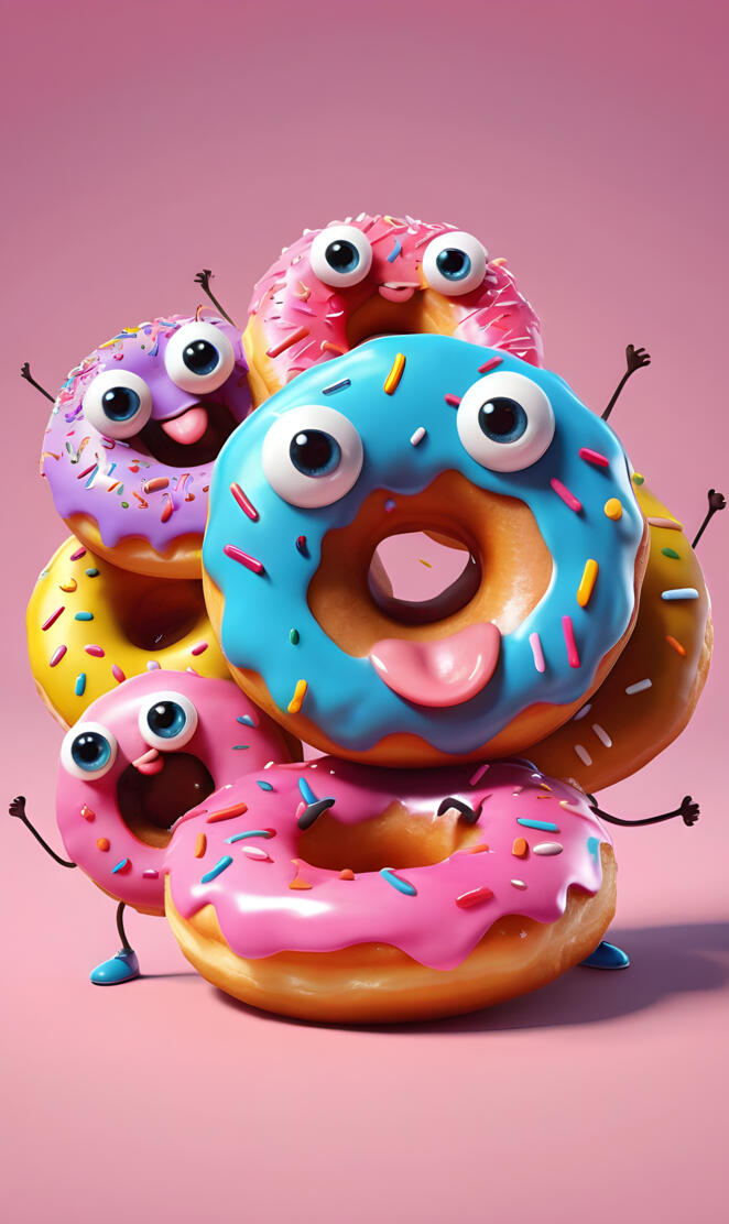 funny yummy doughnuts