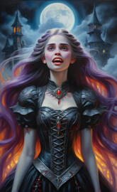 Vampire Demon, Rapunzel, Halloween