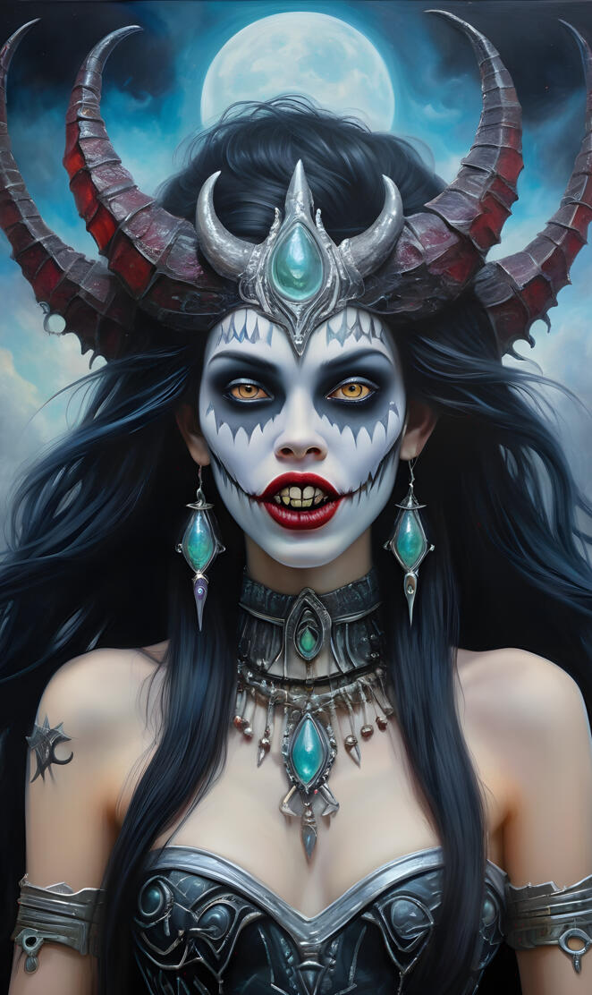 Vampire Demon, Ariel, Halloween