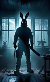 Bunny head with sharp blade