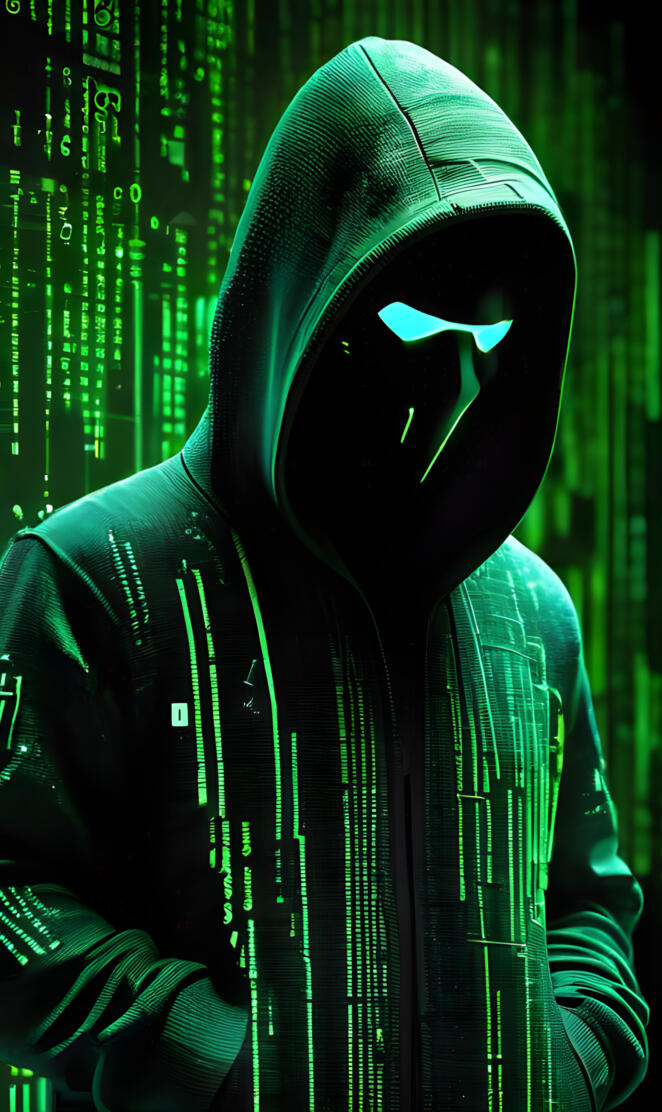 a person wearing a hood